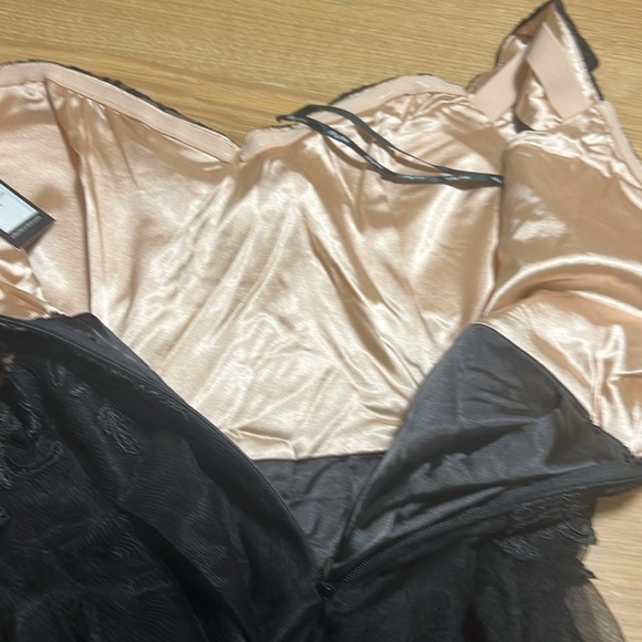 City Chic Elegant Black Dress High Low Design - Picture 9 of 11